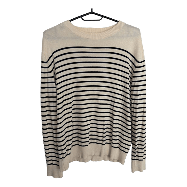 Stribet strikket sweater