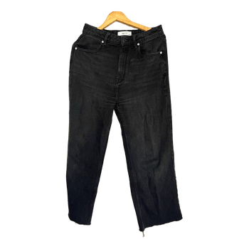 Black denim mom jeans