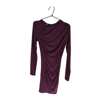 Violetti pitkähihainen mekko