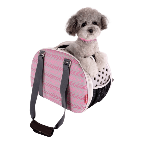 Pink pet carrier bag