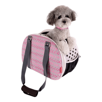 Pink pet carrier bag