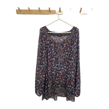 Floral long sleeve swimsuit cover