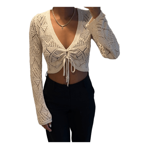 Openwork sweater