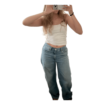 Lyseblå wide-leg jeans