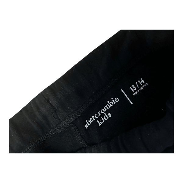 Abercrombie kids mustat collegehousut