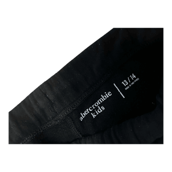 Abercrombie kids mustat collegehousut