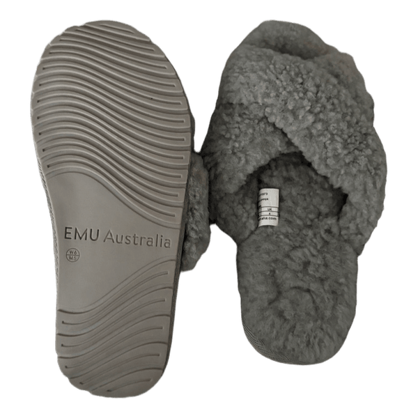 Emu Australia harmaat tohvelit