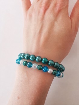 Beaded bracelets set