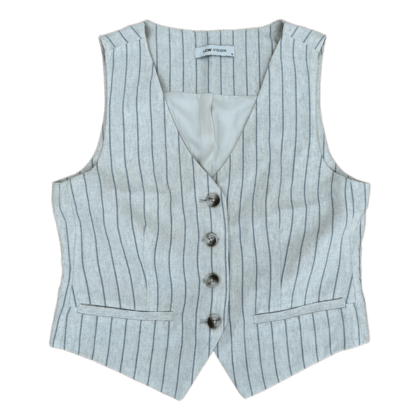 Stribet vest
