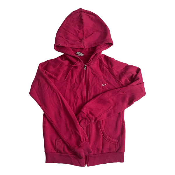 Pink Nike zip hoodie