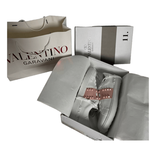Valentino Garavani white pink sneakers
