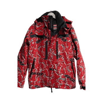 Punainen laskettelutakki