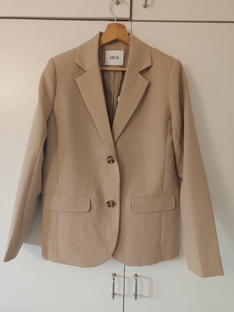 envii beige oversize blazer