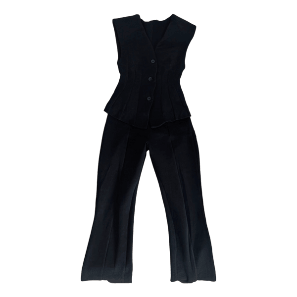 Zara Black waistcoat and trousers set