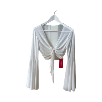 Tie cardigan