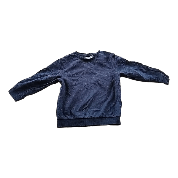 Mørkeblå langærmet sweatshirt