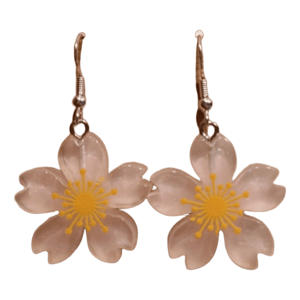 Cherry blossom flower earrings