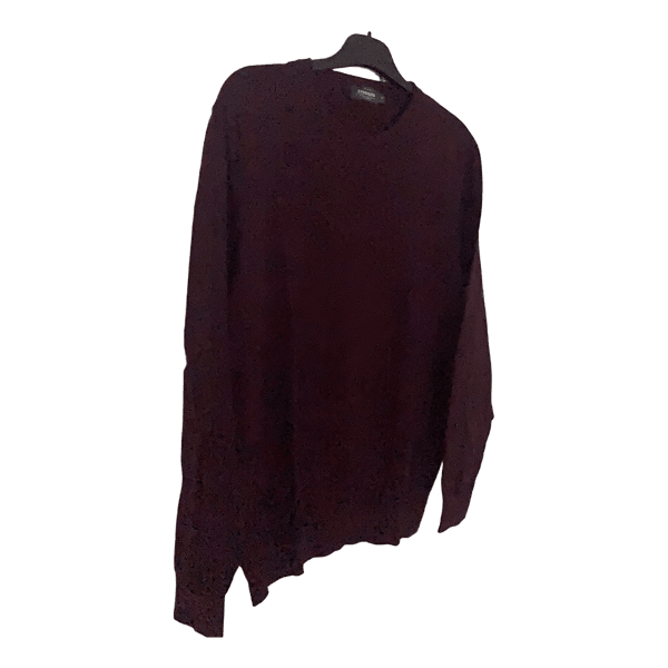 Burgundy cotton sweater