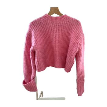 Pink knitted sweater Zara