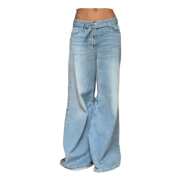 Lyseblå wide leg jeans