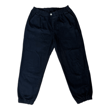 Black elastic waist joggers