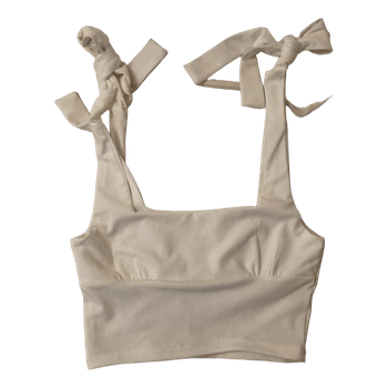 White tie strap top