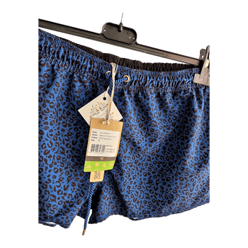 Blue animal print shorts