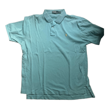 Light blue polo shirt