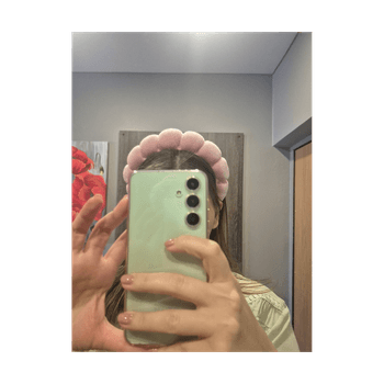 Pink velvet headband