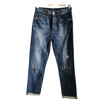 GUESS Los Angeles W26 Blue Distressed Stretch Denim Skinny Jeans Y2K Streetwear