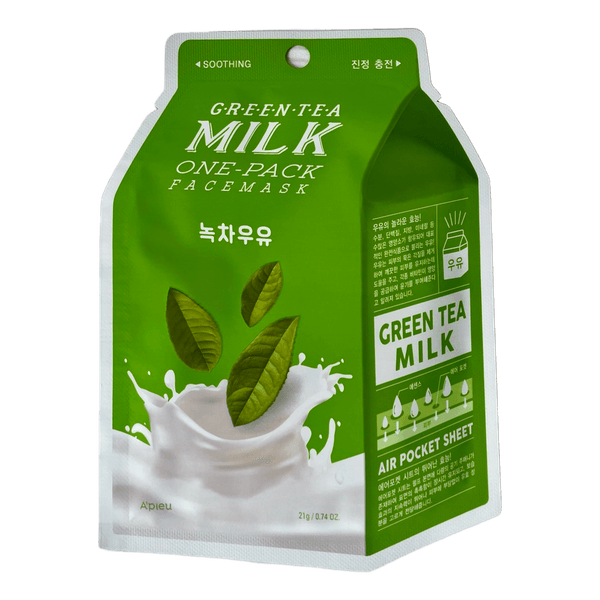 Green tea milk facemask