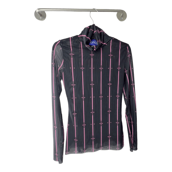 Crās mesh turtleneck top