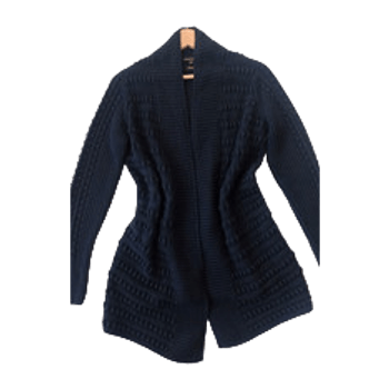 Navy cardigan sweater