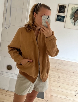 Faux suede takki koko m