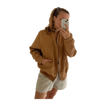 Faux suede takki koko m