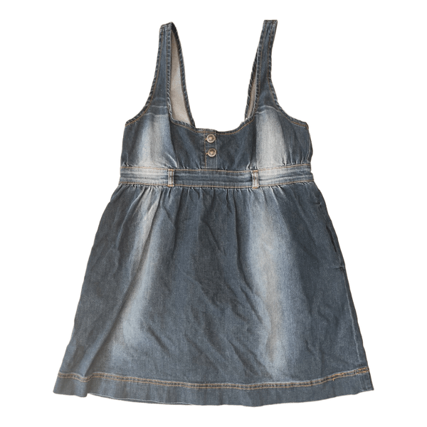 Blue denim pinafore dress y2k 2000s