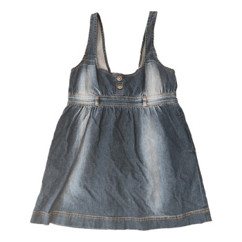 Blue denim pinafore dress y2k 2000s