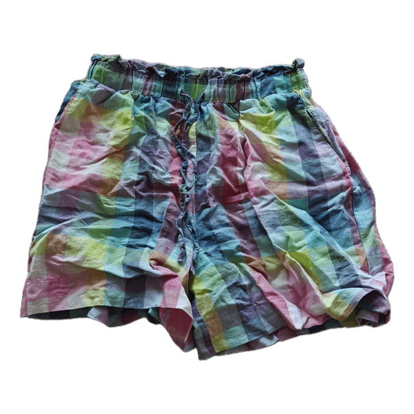 Vintage värikkäät ruudulliset shortsit