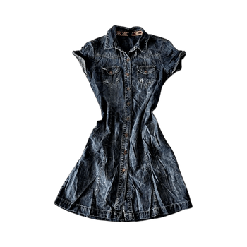 Denim shirt dress