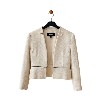 Mango naisten tweed-bleiseri, beige
