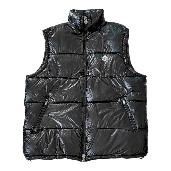 Black Moncler down vest