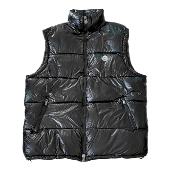 Black Moncler down vest