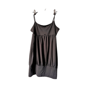Black spaghetti strap mini dress