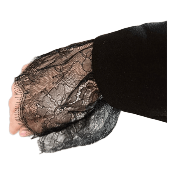 Black Lace Detachable Cuffs