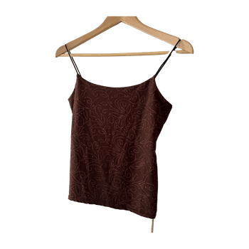 Glitter patterned camisole top