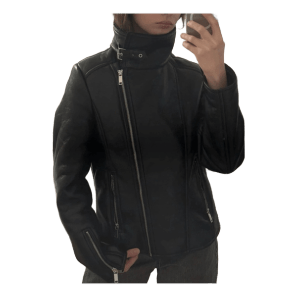 Black biker jacket