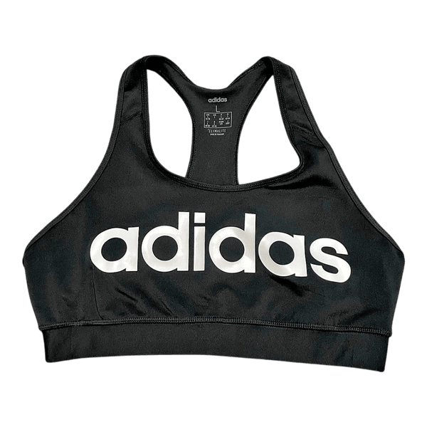 Black adidas sports bra