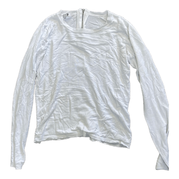 White long sleeve top