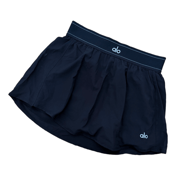 Alo black tennis skirt