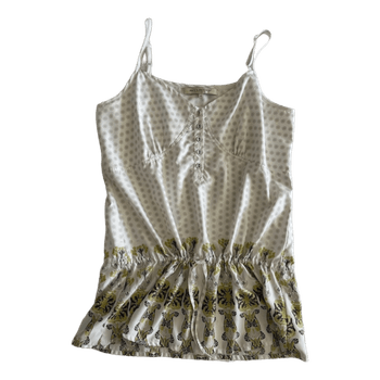 White patterned camisole top